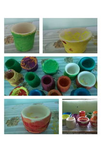 儿童陶艺过程